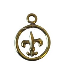 Vedhæng lilje farve guld